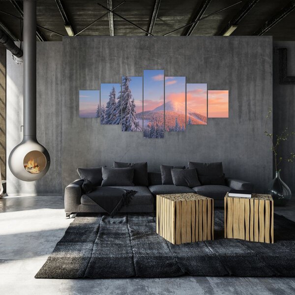 Obraz - Zimní krajina (210x100 cm)