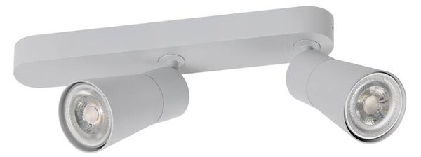SLV 1008315 Puri 2.0 Cone, šedé nástěnné/stropní svítidlo 2xGU10 s asymetrickou základnou, délka 25,8cm