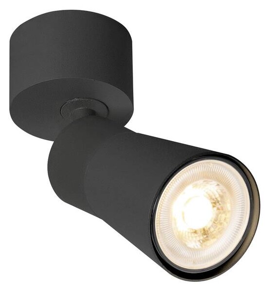 SLV 1008288 Puri 2.0 Cone, černé nástěnné/stropní svítidlo 1xGU10 s kulatou základnou, výška 14,8cm