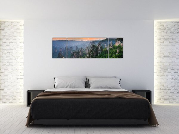 Obraz - Národní lesní park Zhangjiajie (170x50 cm)
