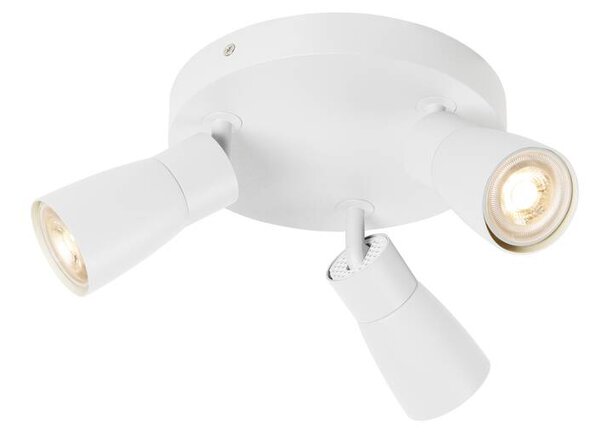 SLV 1008342 Puri 2.0 Dome, bílé stropní svítidlo 3xGU10 s kulatou základnou, průměr 18cm