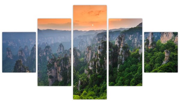 Obraz - Národní lesní park Zhangjiajie (125x70 cm)