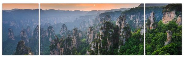 Obraz - Národní lesní park Zhangjiajie (170x50 cm)