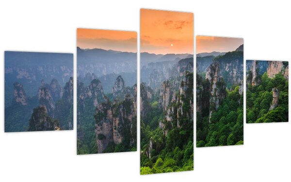 Obraz - Národní lesní park Zhangjiajie (125x70 cm)