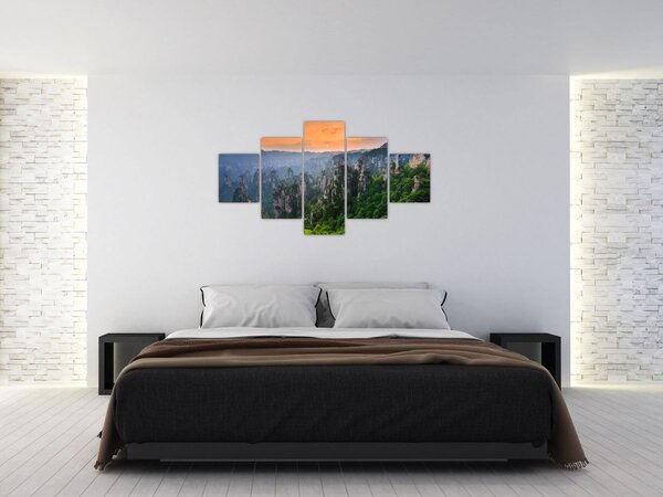 Obraz - Národní lesní park Zhangjiajie (125x70 cm)