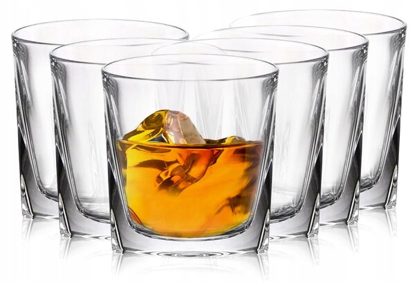 Křišťálové sklenice na whisky s džusem BOHEMIA KATHRENE 280 ml 6 Ks