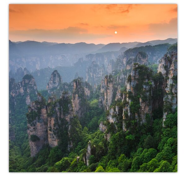 Obraz - Národní lesní park Zhangjiajie (30x30 cm)