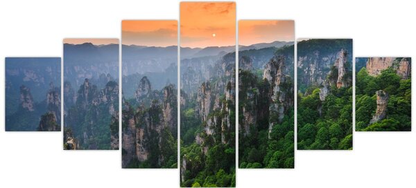 Obraz - Národní lesní park Zhangjiajie (210x100 cm)