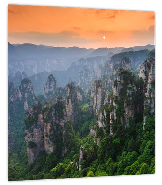 Obraz - Národní lesní park Zhangjiajie (30x30 cm)