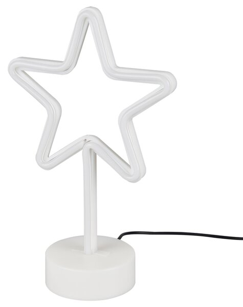 Stolní LED lampa STAR bílá