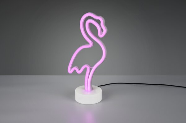Stolní LED lampa FLAMINGO bílá
