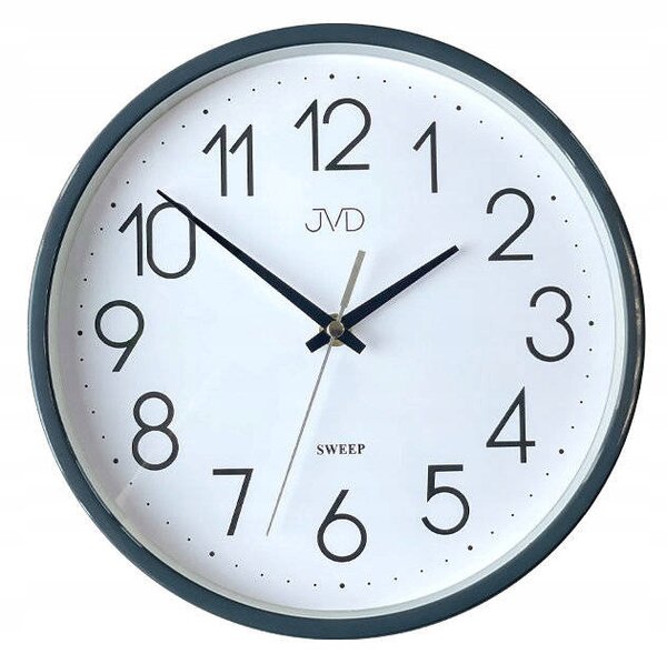 JVD HX2487.3 - 25,5 cm - ŠEDÉ - Nástěnné hodiny