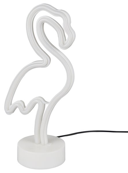 Stolní LED lampa FLAMINGO bílá