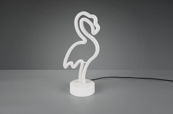 Stolní LED lampa FLAMINGO bílá