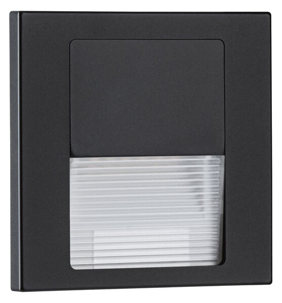 Paulmann 80001 Tsaro follower, svítidlo do stěny, 1W LED 2700K, matná černá, 8x8cm