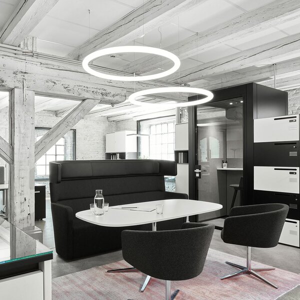 Artemide 1206000AAlphabet of light circular 90 suspension, kruhové svítidlo, 44W LED 3000K DALI/PUSH, Ø90cm