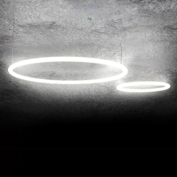 Artemide 1206000AAlphabet of light circular 90 suspension, kruhové svítidlo, 44W LED 3000K DALI/PUSH, Ø90cm
