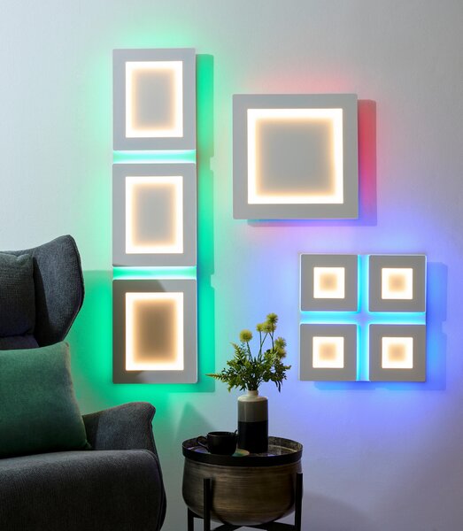 STROPNÍ LED SVÍTIDLO, 45/45/5 cm Eglo - Stropní svítidla
