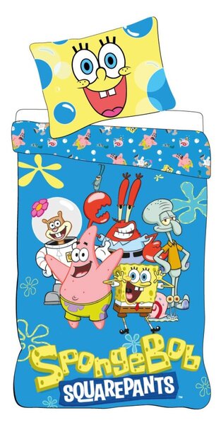 Sada povlečení SpongeBob 140 x 200 cm vícebarevné