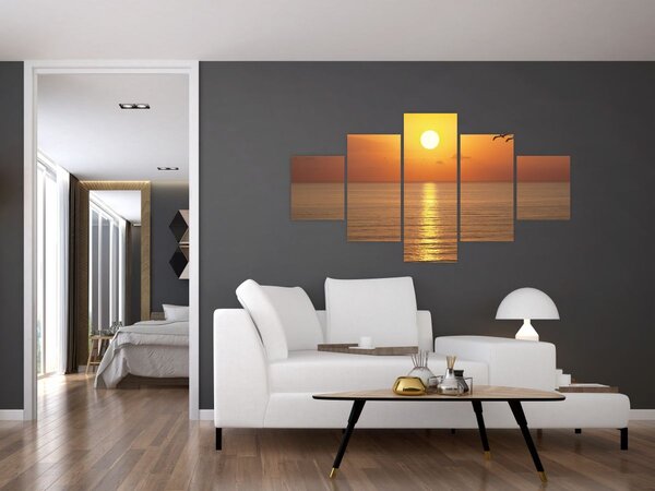 Obraz - Západ slunce nad oceánem (125x70 cm)