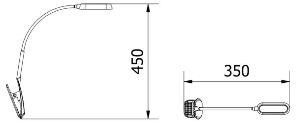 Stolní LED lampa FROGY bílá