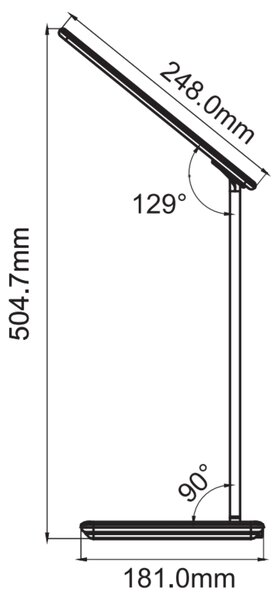 Stolní LED lampa TRITTON bílá
