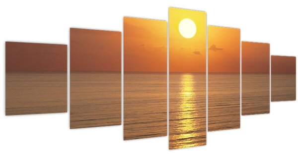 Obraz - Západ slunce nad oceánem (210x100 cm)