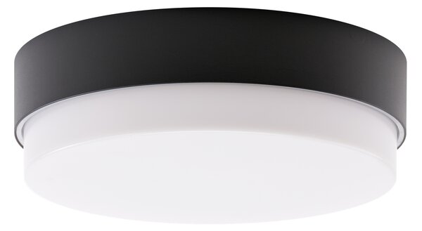 Osmont TRI53533 Triton 2, stropní černé kruhové svítidlo, 2x25W E27, průměr 36cm, IP65