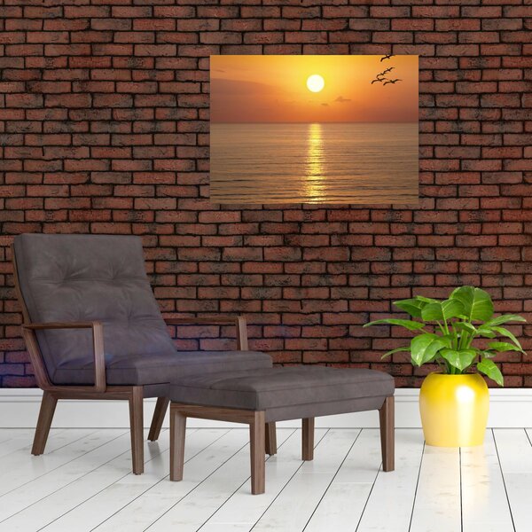 Obraz - Západ slunce nad oceánem (70x50 cm)