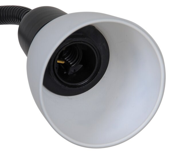 Nordlux 2512554003 Lauria, černá stojací lampa se čtecí lampičkou 1xE27 a 1xE14, výška 178cm