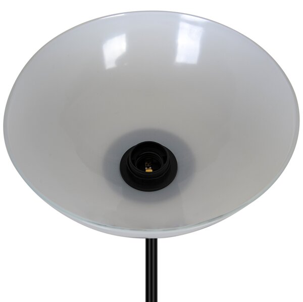 Nordlux 2512554003 Lauria, černá stojací lampa se čtecí lampičkou 1xE27 a 1xE14, výška 178cm