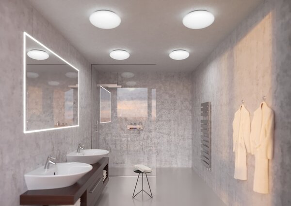Lucis PS13.L1.D350 Daphne, stropní svítidlo z triplexového skla, 16W LED 3000K, prům. 35cm, IP44