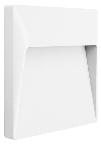 Linea Light 81343W07 Envelope_W Wall-Recessed, bílé nástěnné svítidlo, 7W LED 3000K, 17x16,8cm, IP65