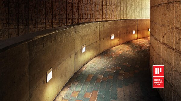 Linea Light 81343W07 Envelope_W Wall-Recessed, bílé nástěnné svítidlo, 7W LED 3000K, 17x16,8cm, IP65