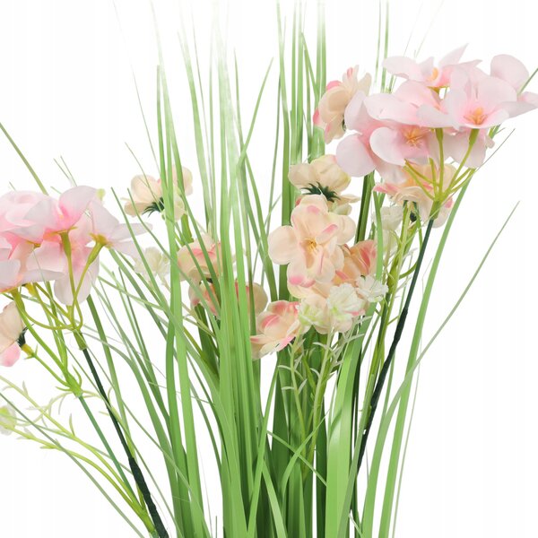 UMĚLÁ ROSTLINA S TRÁVOU PLAST 60 CM 7X7 CM ZELENÁ