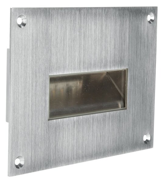 Linea Light 92681W12 Chim, exteriérové zapuštěné svítidlo do zdi, 2x2W LED 3000K, 15,8x11,3cm, nerez, IP66