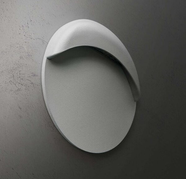 Linea Light 77046W07 Envelope_RW orientační svítidlo na 230VAC, povrchová montáž, 2,5W LED 3000K, tm. šedá, průměr 13,2cm, IP66