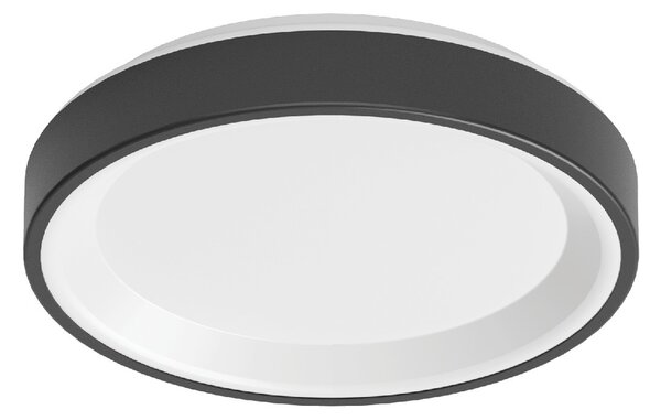 Linea Light CA077DBBMDD Iside, černé stropní/nástěnné svítidlo, 24W LED 2700K, prům. 35,2cm