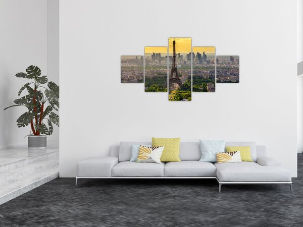 Obraz - Panorama Paříže (125x70 cm)