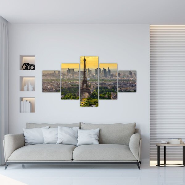 Obraz - Panorama Paříže (125x70 cm)