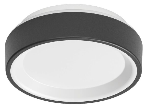 Linea Light CA076DBBMDD Iside, černé stropní/nástěnné svítidlo, 10W LED 2700K, prům. 23,1cm