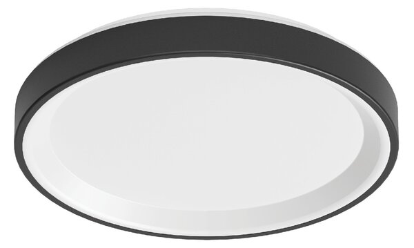 Linea Light CA078DBBWDD Iside, černé stropní/nástěnné svítidlo, 34W LED 3000K, prům. 45,2cm
