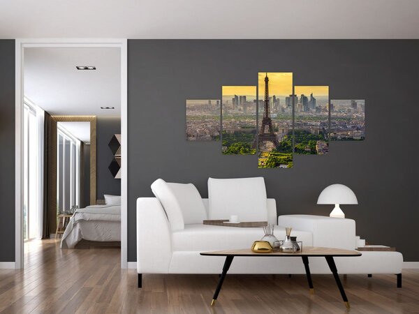 Obraz - Panorama Paříže (125x70 cm)