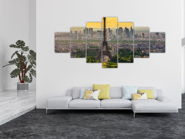 Obraz - Panorama Paříže (210x100 cm)