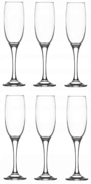 Skleničky na šampaňské LAV Venue čiré 220ml 6 ks