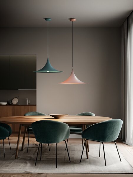 Linea Light CA025AWUEZZ Morgana, bílé závěsné svítidlo se zlatým prvkem, 1x22W E27, průměr 47,8cm