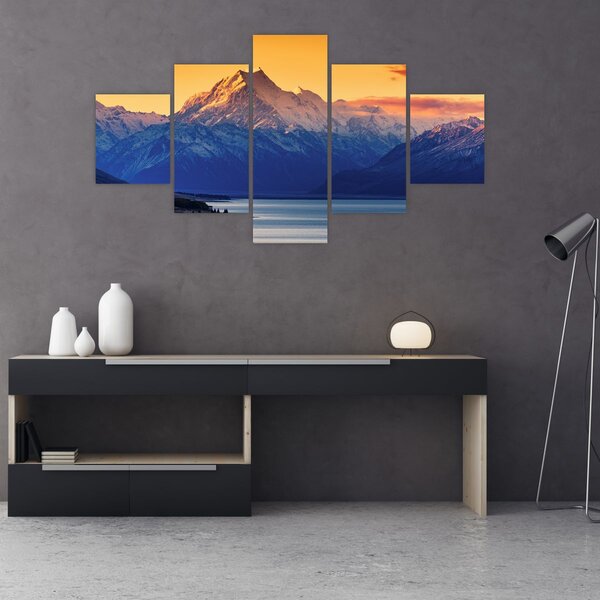 Obraz - Jezero Pukaki (125x70 cm)