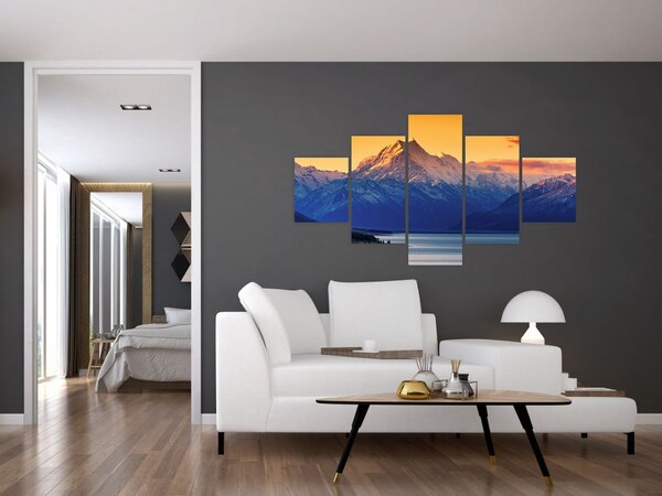 Obraz - Jezero Pukaki (125x70 cm)