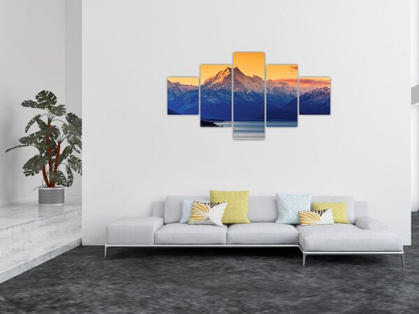 Obraz - Jezero Pukaki (125x70 cm)