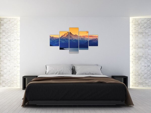 Obraz - Jezero Pukaki (125x70 cm)